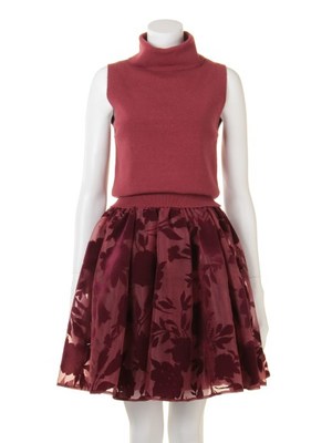 snidel (スナイデル)  フラワーフロッキーコンビワンピース