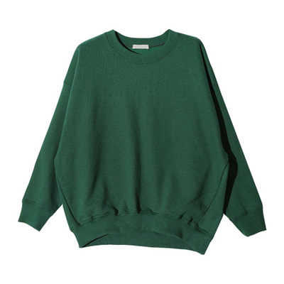ルーズフィットシンプルスウェット (グリーン)