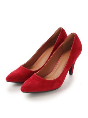 羊革スエードパンプス（8.5）