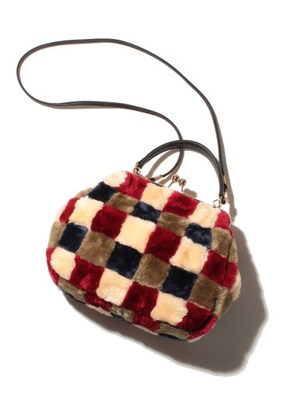 がま口ファーBAG