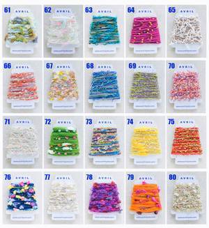 ペラコーン・糸巻き台紙・毛糸セットD（No.61-80）