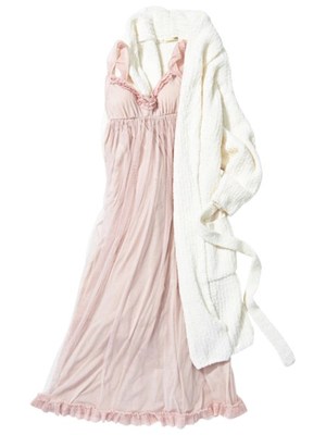 プリーツチュールマキシドレス