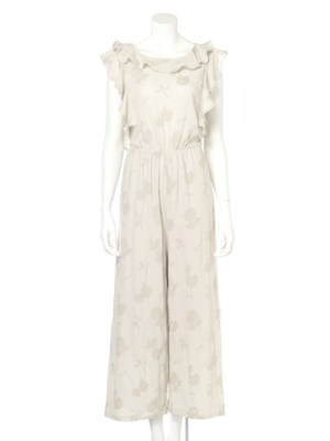 フラワージャガードロンパース