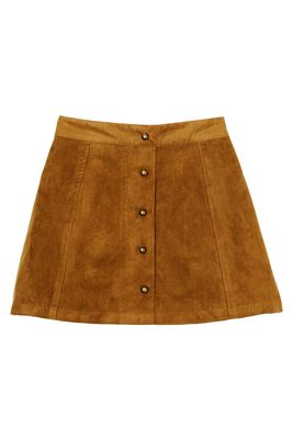 パネルフェイクスウェードスカート