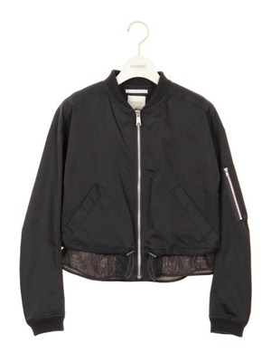 【emmi atelier】レイヤードブルゾン
