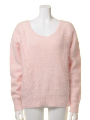 アンゴラケーブルプルオーバー