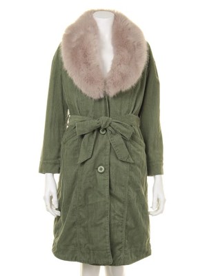 ファー付コーデュロイコート