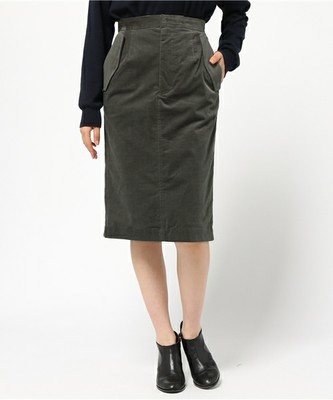 コーデュロイタイトスカート