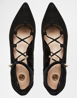 リバーアイランド バレエフラットシューズ