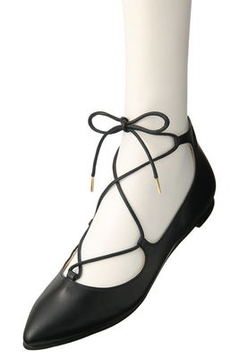 【a pair】レースアップフラットシューズ