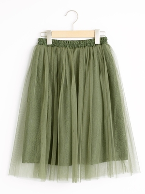 レース&チュールスカート