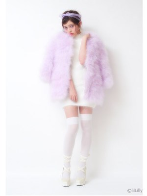 〈Lillilly〉フェザーファーコート