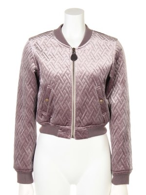 キルティングベロアブルゾン