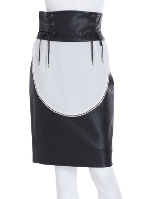 エプロン付コルセットタイトスカート