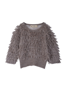 モヘアループプルニット