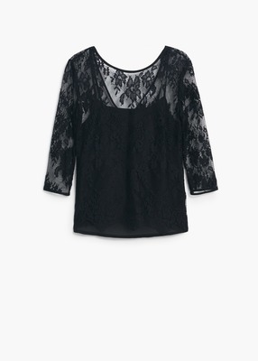 ブロンドレースのブラウス