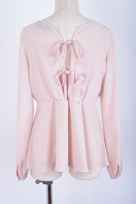 me couture レディシフォンブラウス