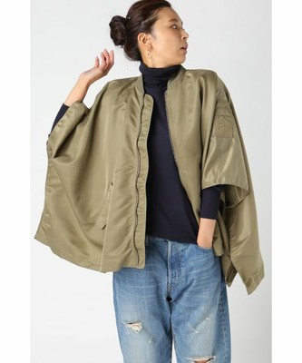 ミリタリーツイルMA-1ポンチョ#