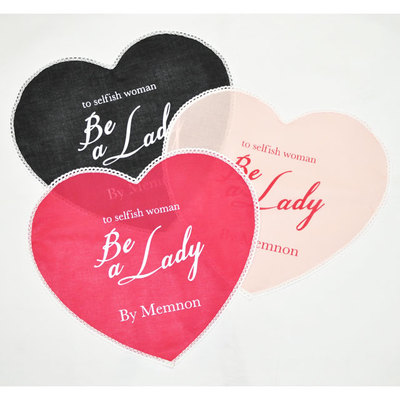 MEMNON レース付きハンカチ Be a lady 3色