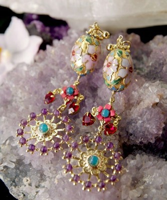 Secret garden earrings(E)
