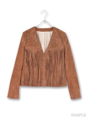 スウェードフリンジジャケット