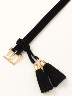 タッセルツキPVCスエードホソベルト