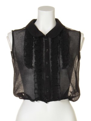 Lily Brown (リリーブラウン) フリルシアーブラウス