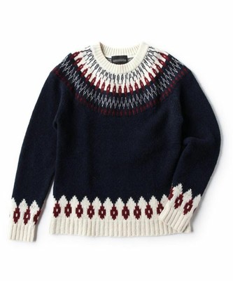 【WEB限定予約】 LAMBS WOOL NORDIC KNIT