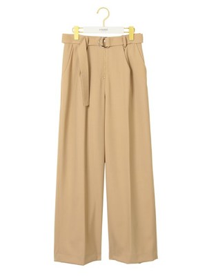 ファスナーワイドパンツ