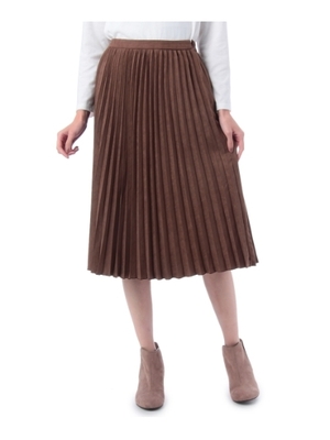 GROVE (グローブ)  フェイクスエードプリーツスカート