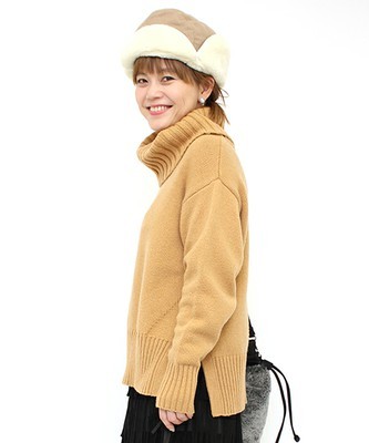 【mystic】オフタートルニット