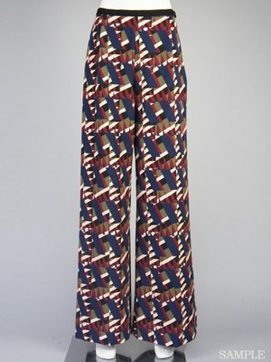 レトロジオメトリックパンツ