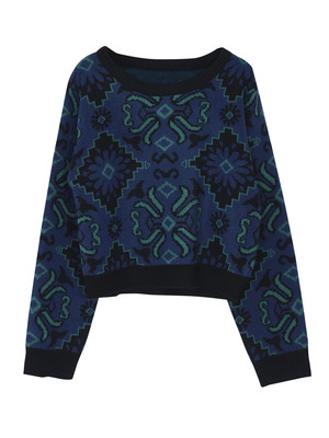 【EVRIS】エスニックFlowerプルオーバー