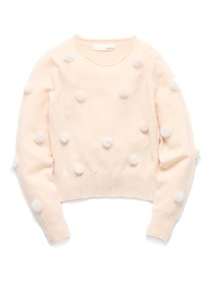 【Lily Brown】ポンポンニットプルオーバー