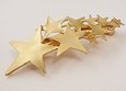 シューティングスター　流れ星　バレッタ　髪飾り　ゴールド