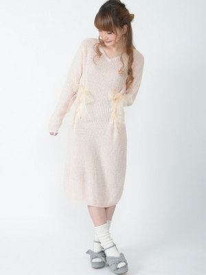 【11月発送予定】ロングニットワンピース