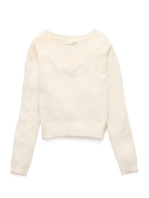 フェレット混Ｖネックプルオーバー