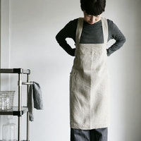 リネンスクェアクロスエプロン