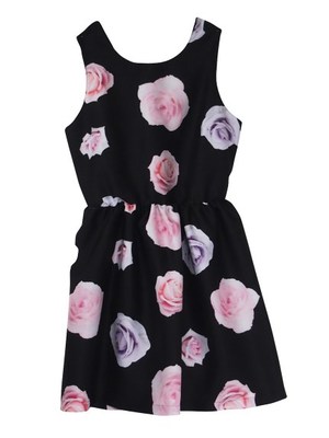 rose shantung one-piece