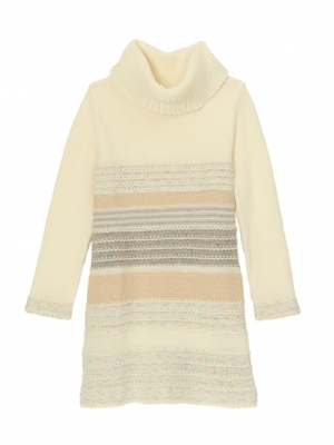 【Honey Salon】puffyニットオフタートルワンピ