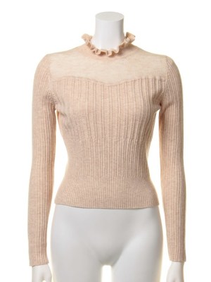 ハイネックフリルトップス