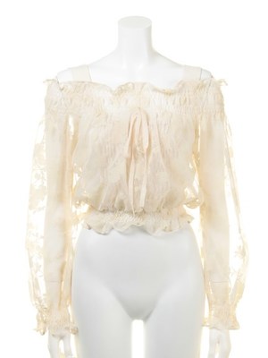 ボタニカルフロッキーブラウス