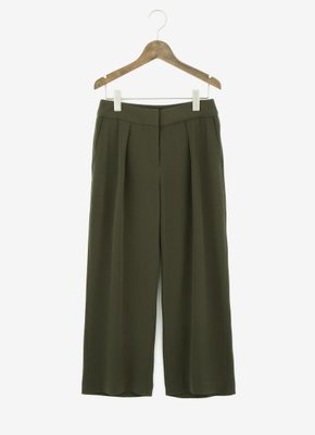 クロップドワイドタックパンツ