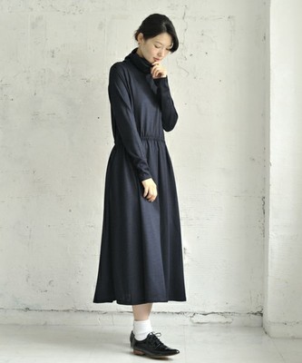 [mielle / ミエル] ウールタートルネックワンピース