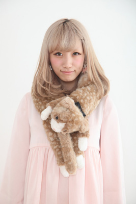 your cat マフラー（ベージュ）