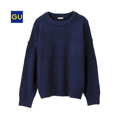 ウールブレンドクルーネックセーター（長袖） 