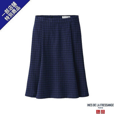 ウールブレンドチェックスカート＋Ｅ