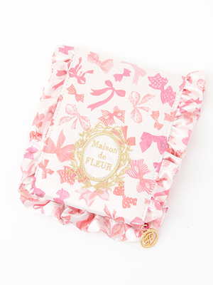 ピンクリボンフリルミラー