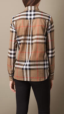 チェックコットンシャツ