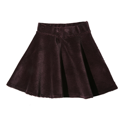 コーデュロイフレアスカート